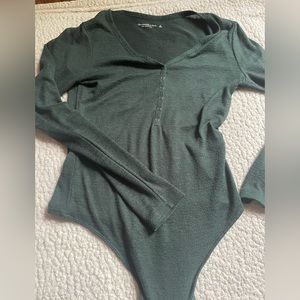 Abercrombie and Fitch Green Bodysuit